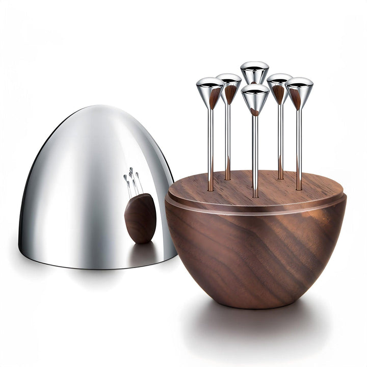 Walnut Base 6 Cocktail Picks Set - Luwak - Morden Minimalis Home Decor