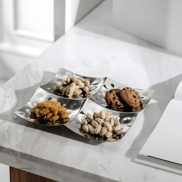 Elysian Four-Compartment Snack Dish