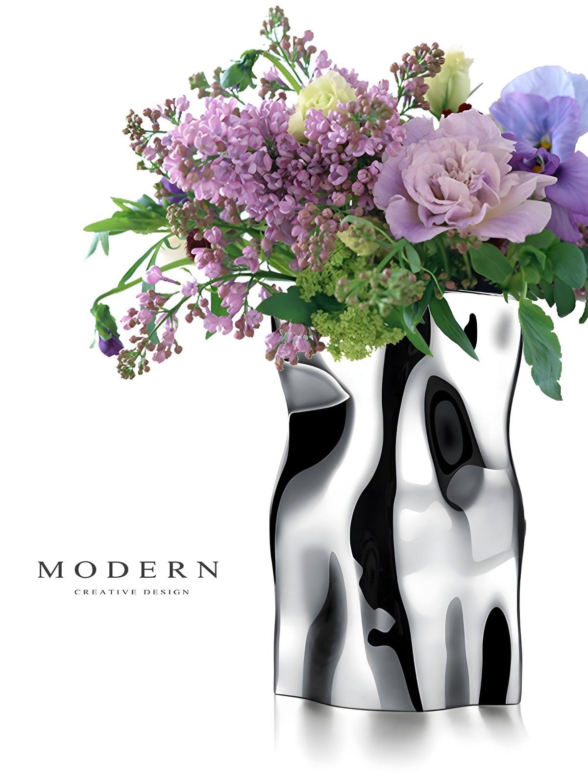 Alice Stainless Steel Vase - Luwak - Morden Minimalis Home Decor